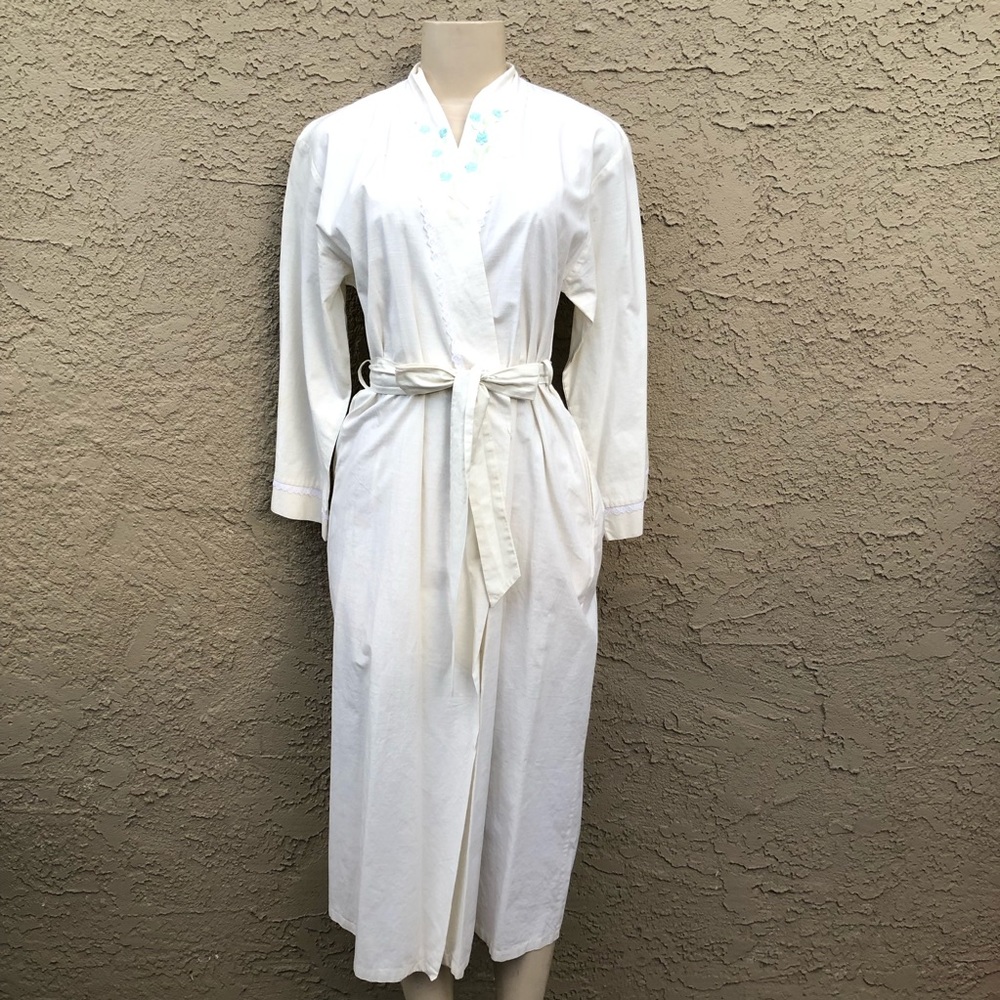 Vintage Halston 100% Cotton Robe
